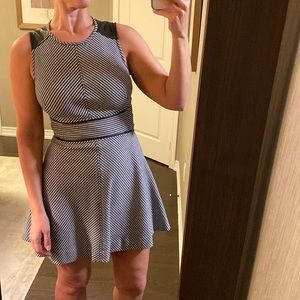 Derek Lam 10 Crosby Houndstooth Fit & Flare Dress Sz 6